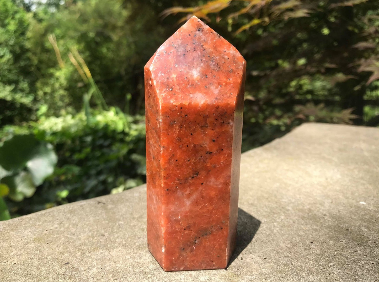 Orange Calcite Tower ~ Large