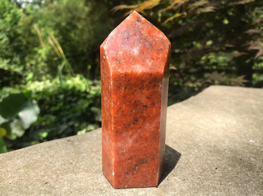 Orange Calcite Tower ~ Large