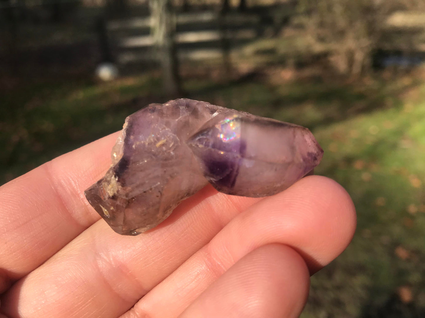 Smoky Amethyst Elestial Specimen