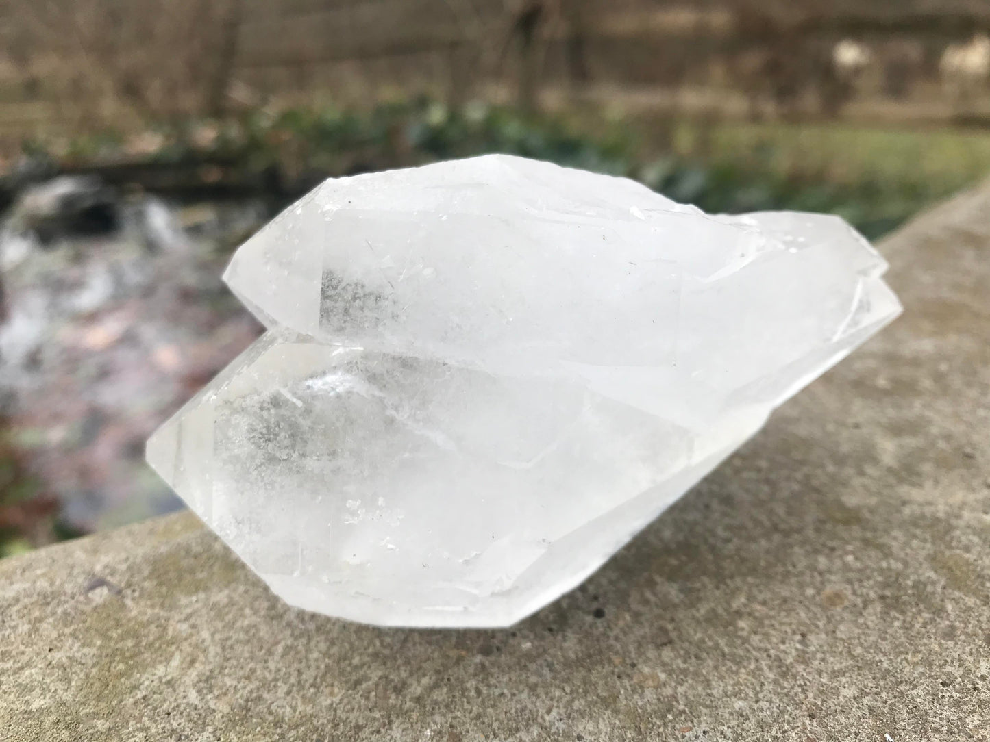 Double-Terminated Twin Quartz Point ~ Brazil