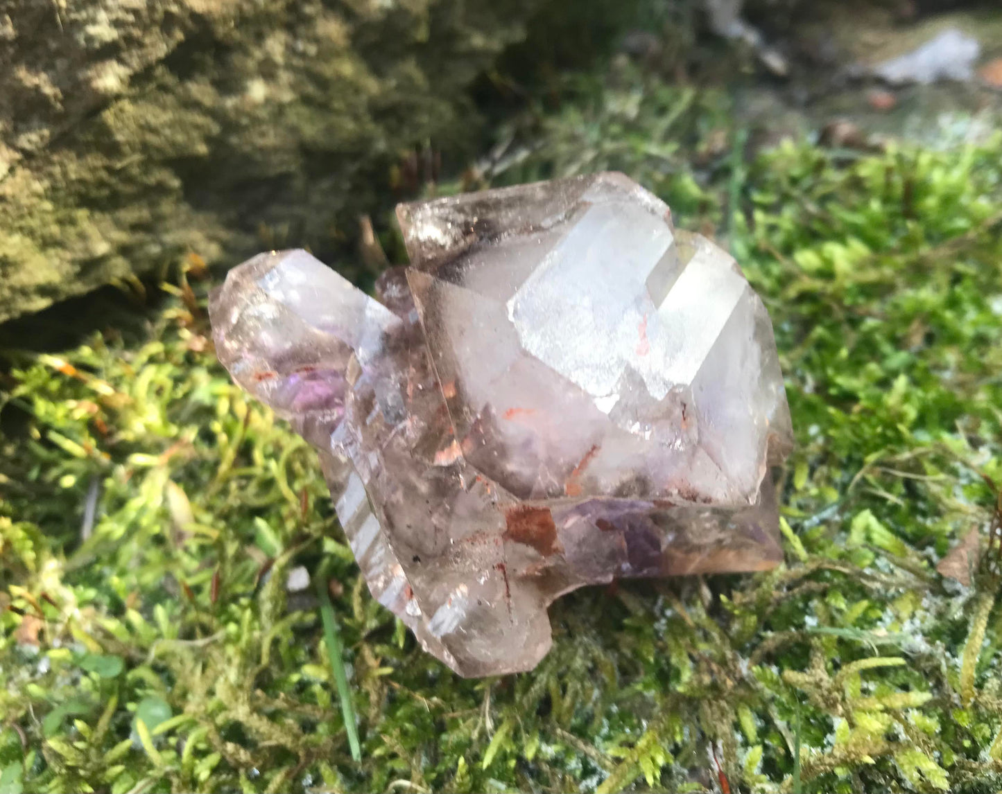 Smoky Amethyst Elestial Quartz Specimen