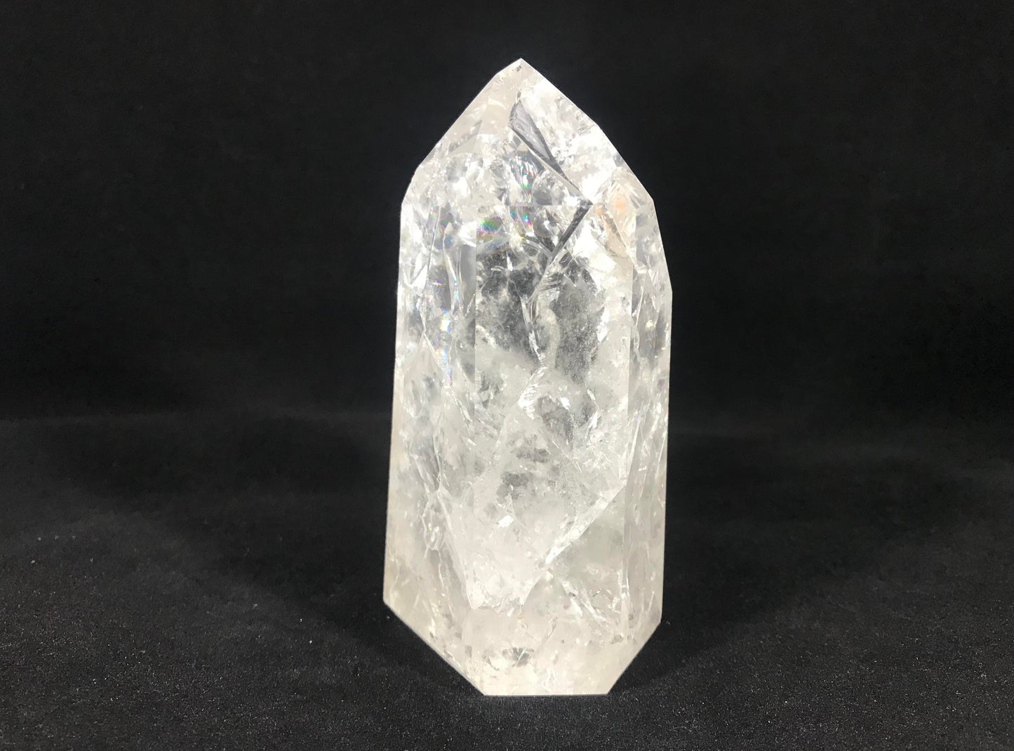 Fire & Ice Quartz Tower ~ Large ~ Brazil