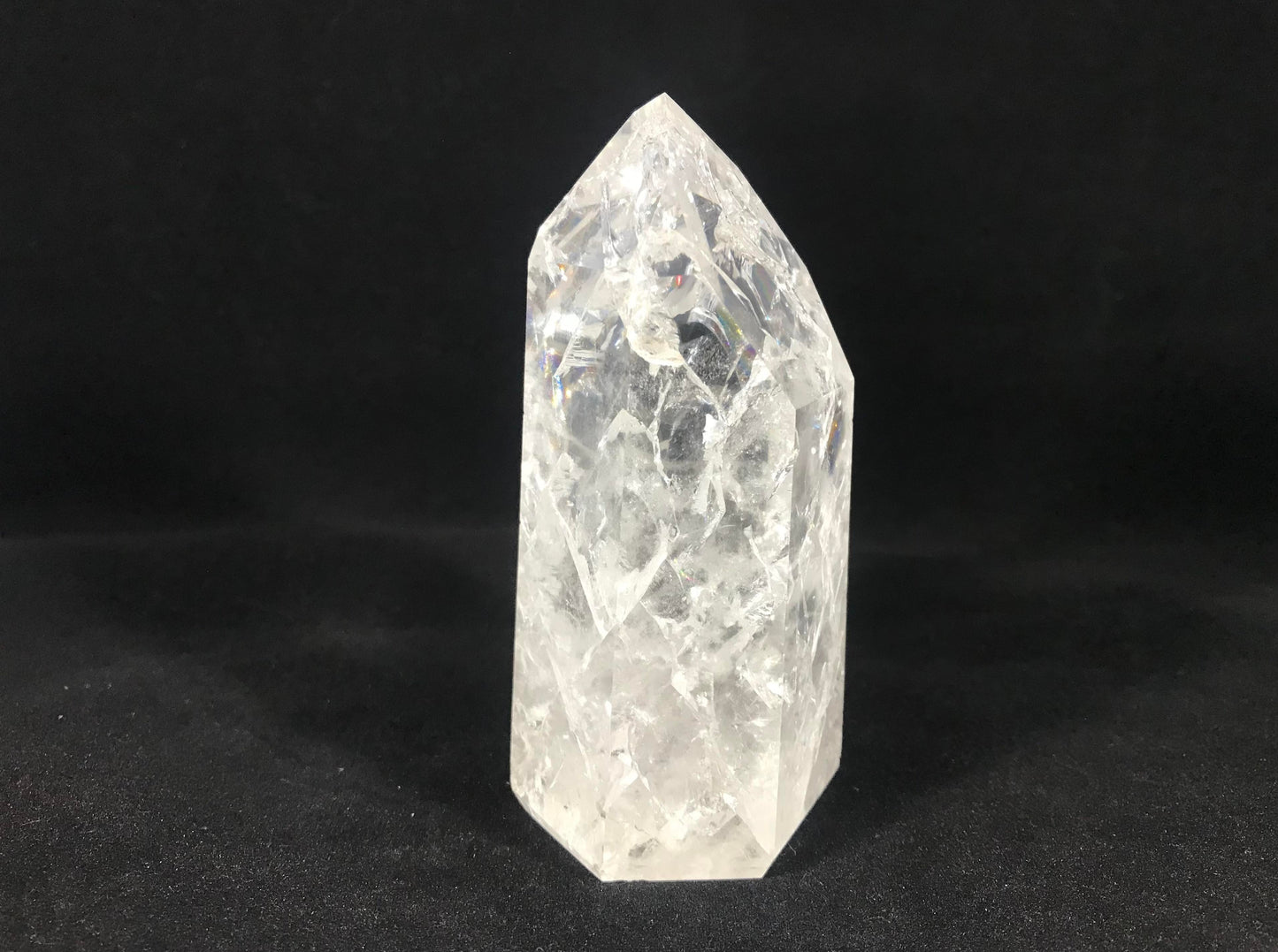Fire & Ice Quartz Tower ~ Large ~ Brazil