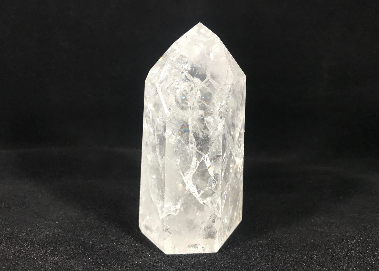 Fire & Ice Quartz Tower ~ Large ~ Brazil