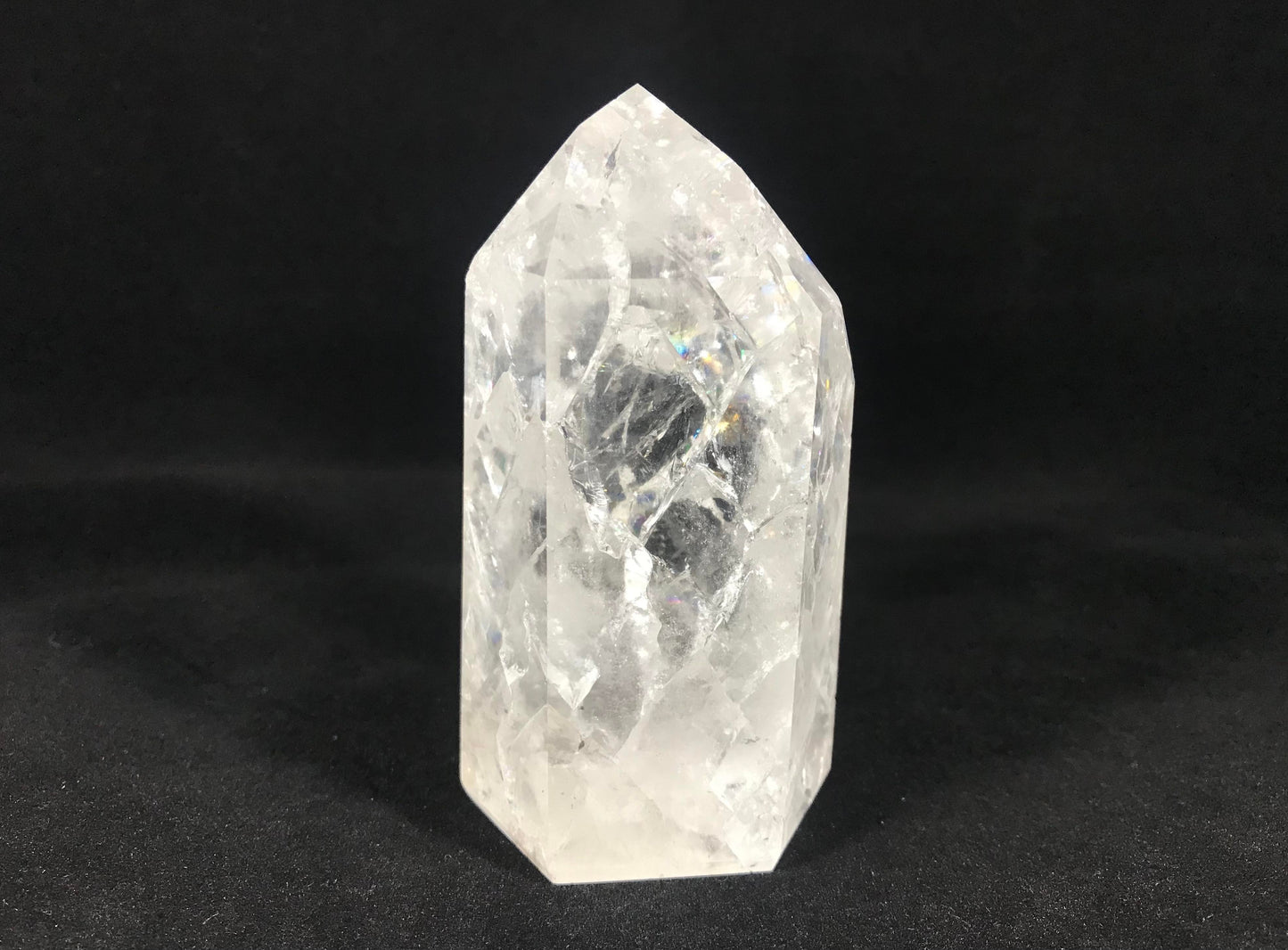 Fire & Ice Quartz Tower ~ Large ~ Brazil