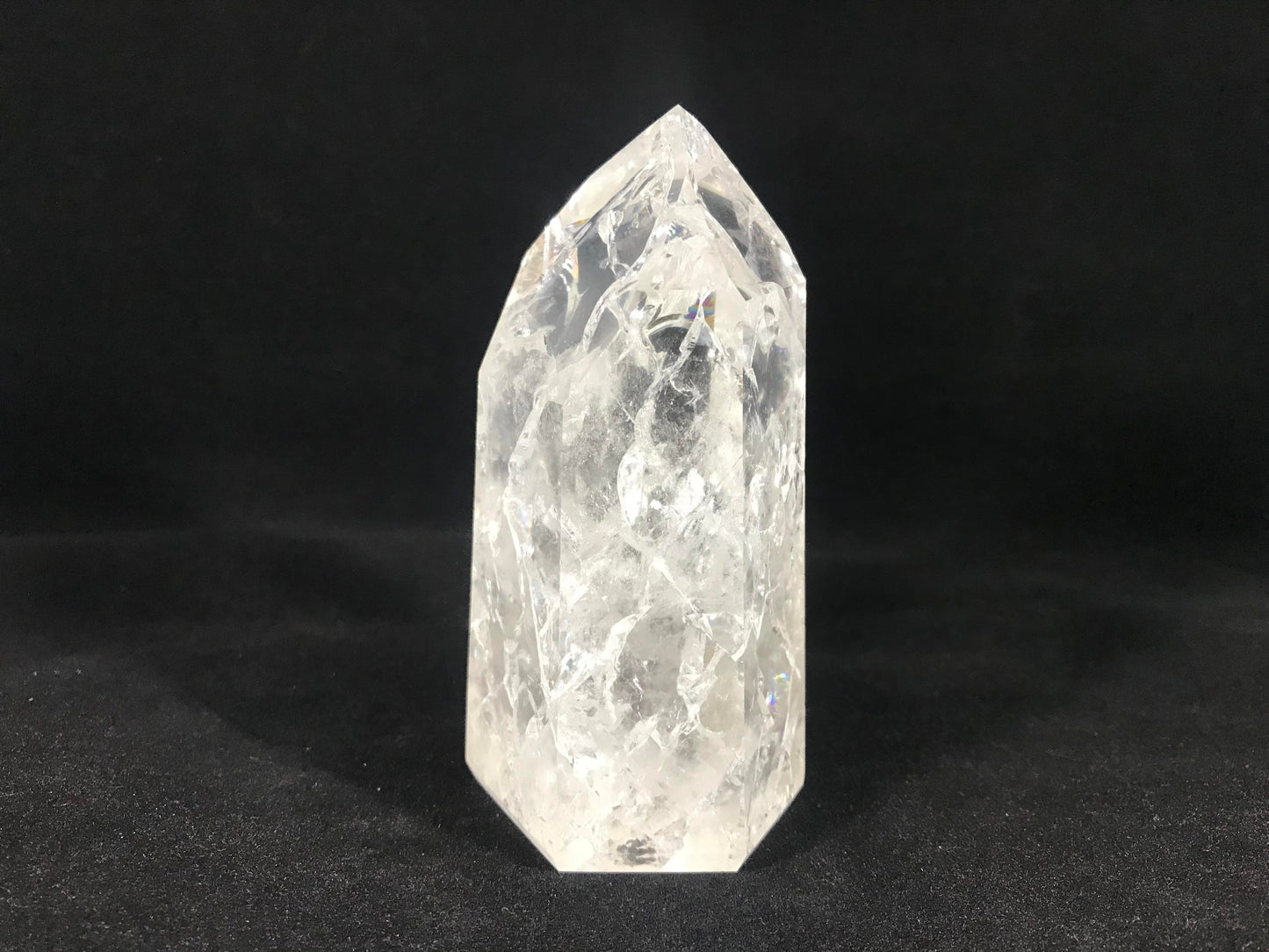 Fire & Ice Quartz Tower ~ Large ~ Brazil
