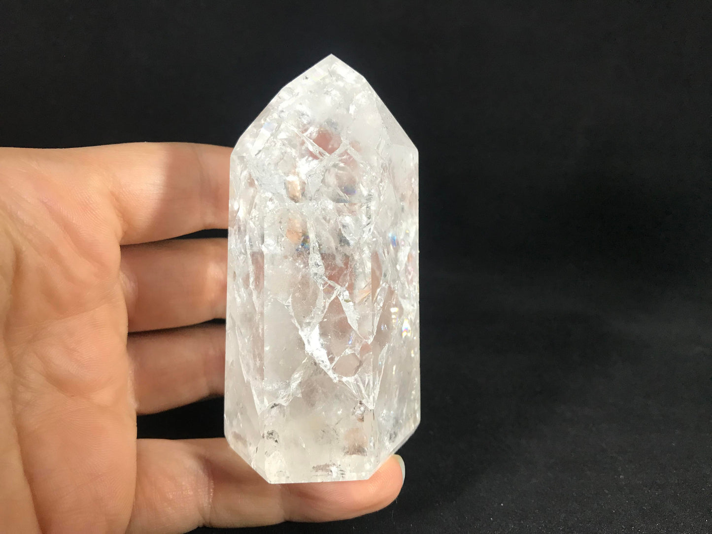 Fire & Ice Quartz Tower ~ Large ~ Brazil