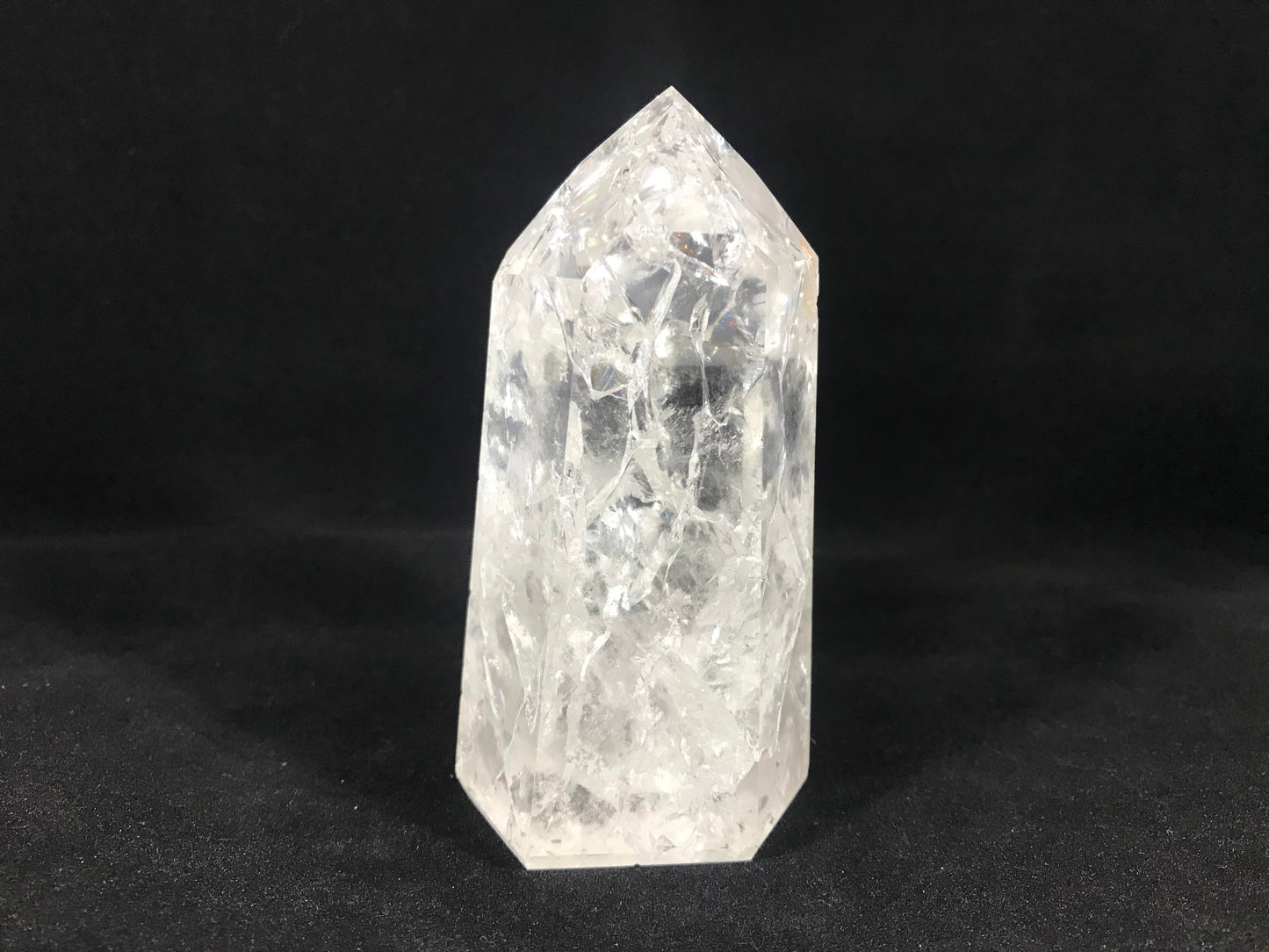 Fire & Ice Quartz Tower ~ Large ~ Brazil