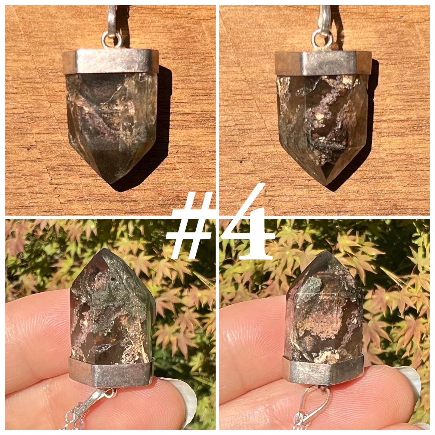 Phantom Quartz Crystal Pendant