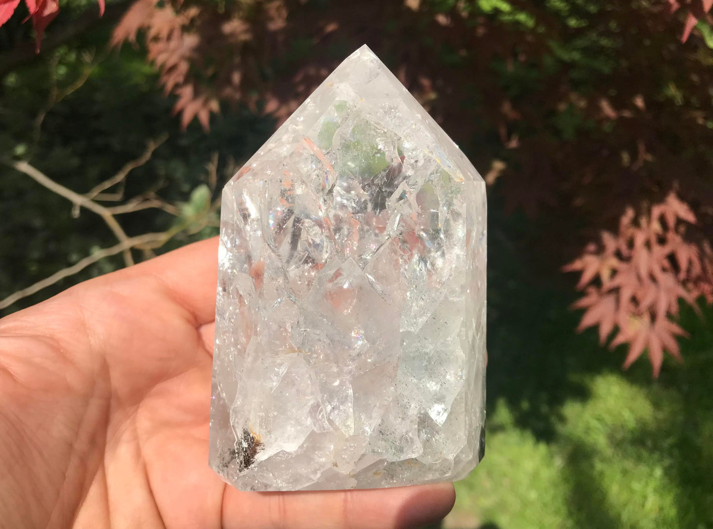 Fire & Ice Quartz Tower ~ Large