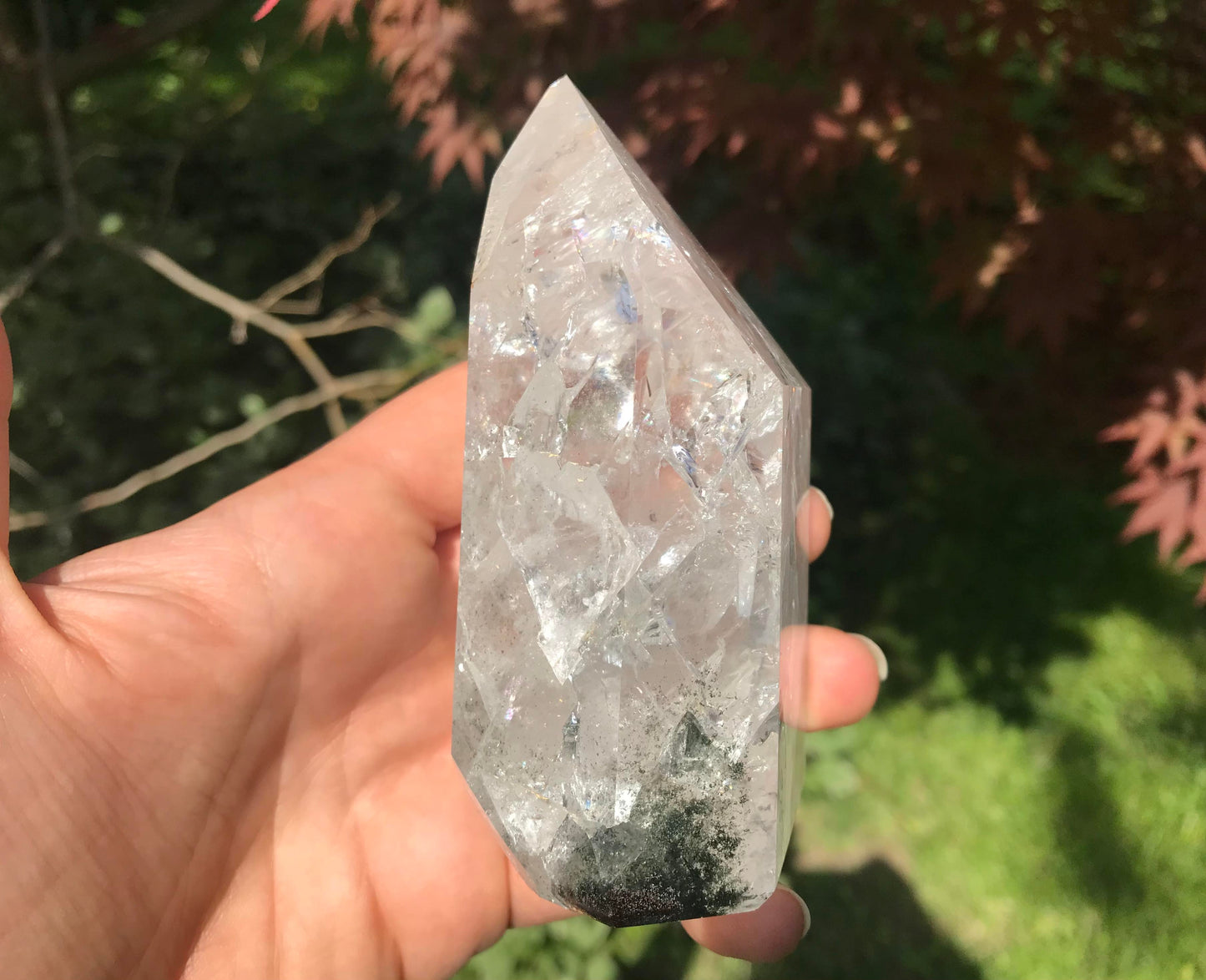 Fire & Ice Quartz Tower ~ Large