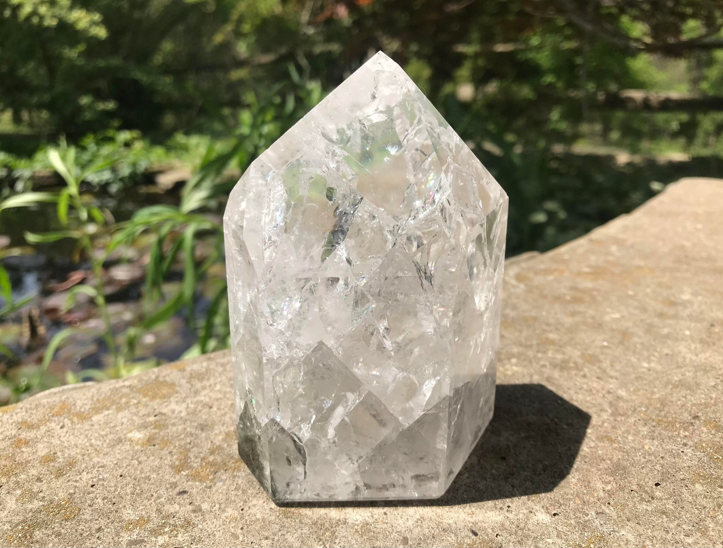 Fire & Ice Quartz Tower ~ Large