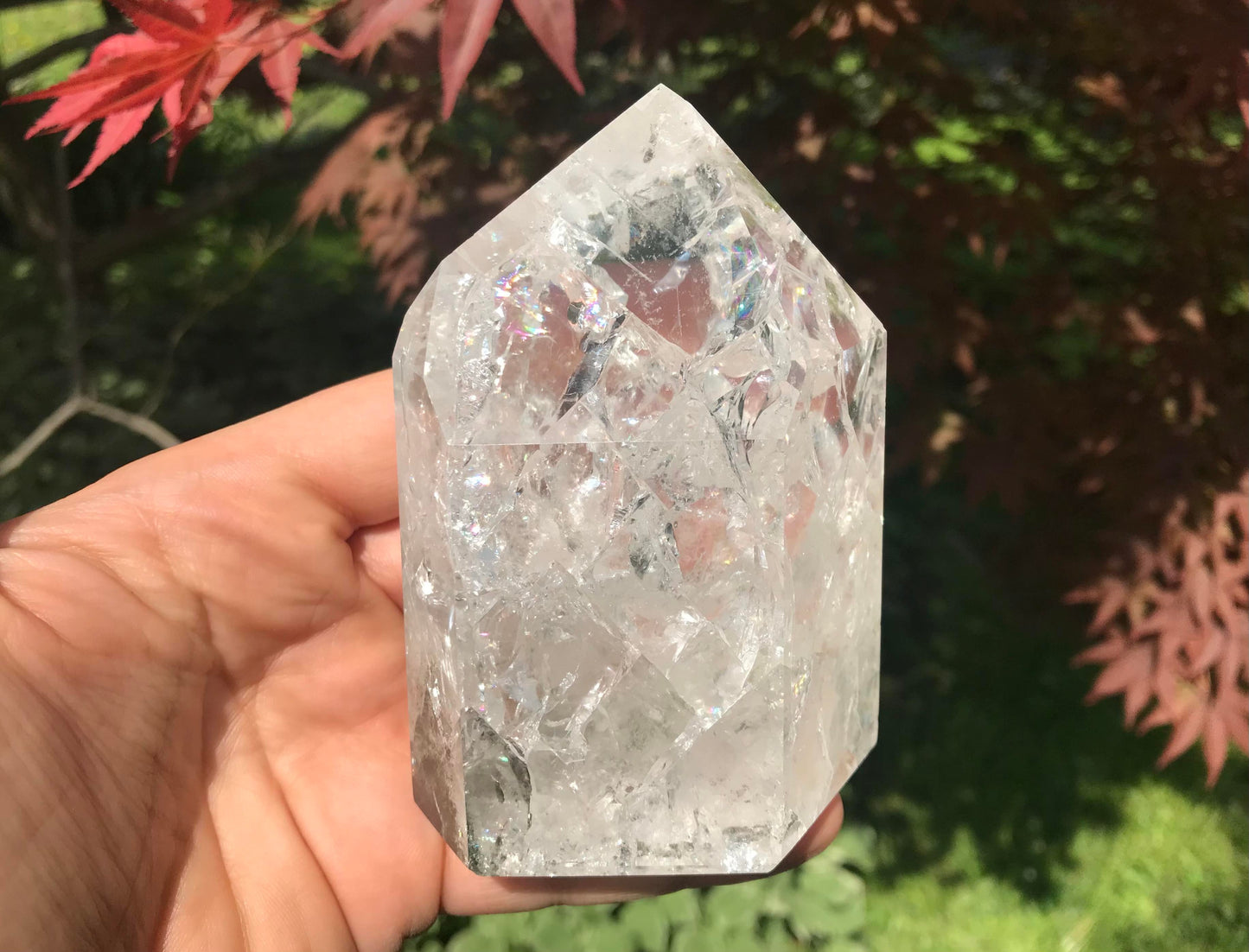 Fire & Ice Quartz Tower ~ Large