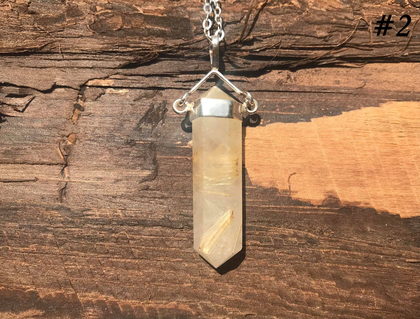 Rutilated Quartz Pendant
