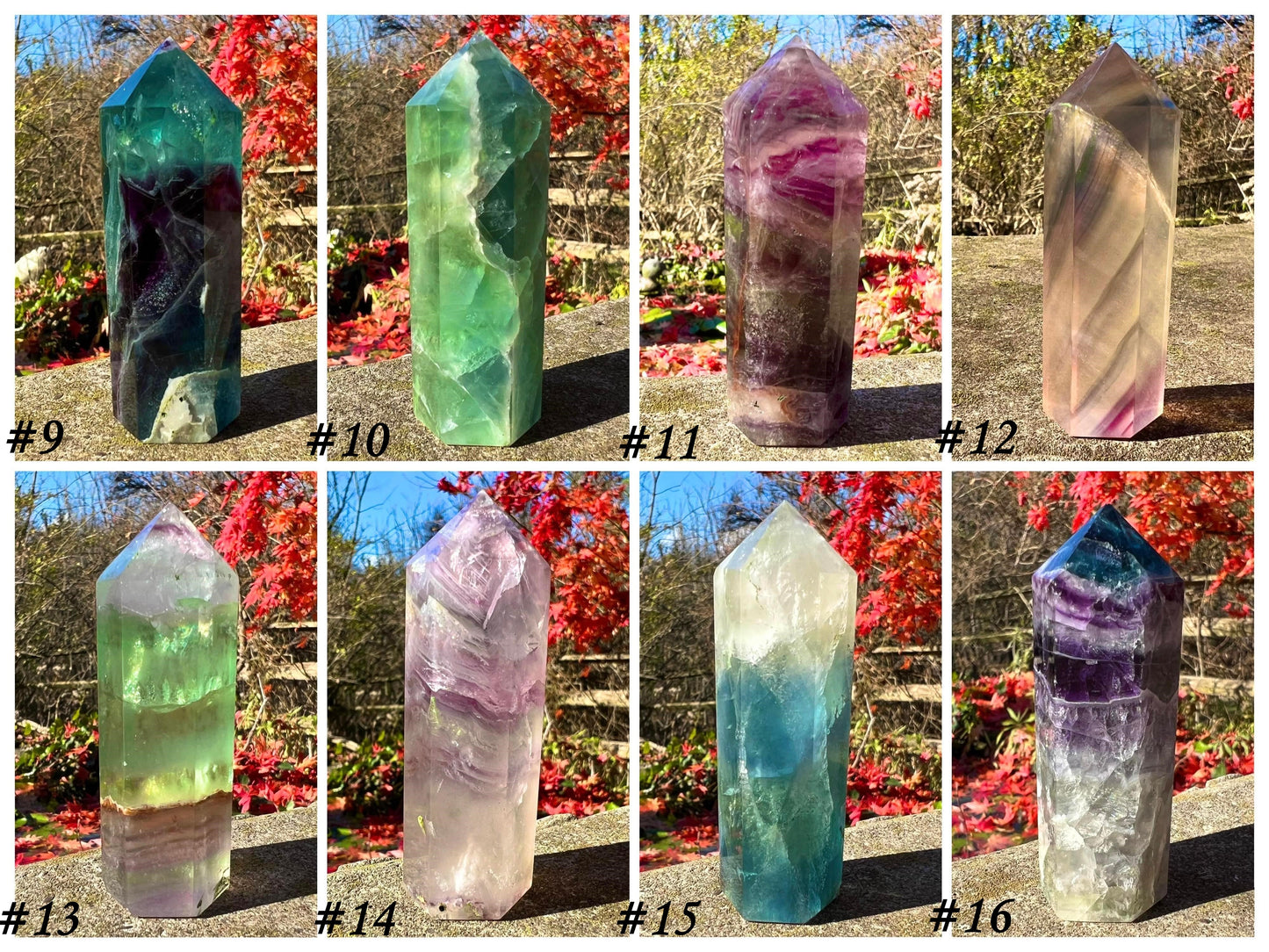Rainbow Fluorite Towers ~ Medium II