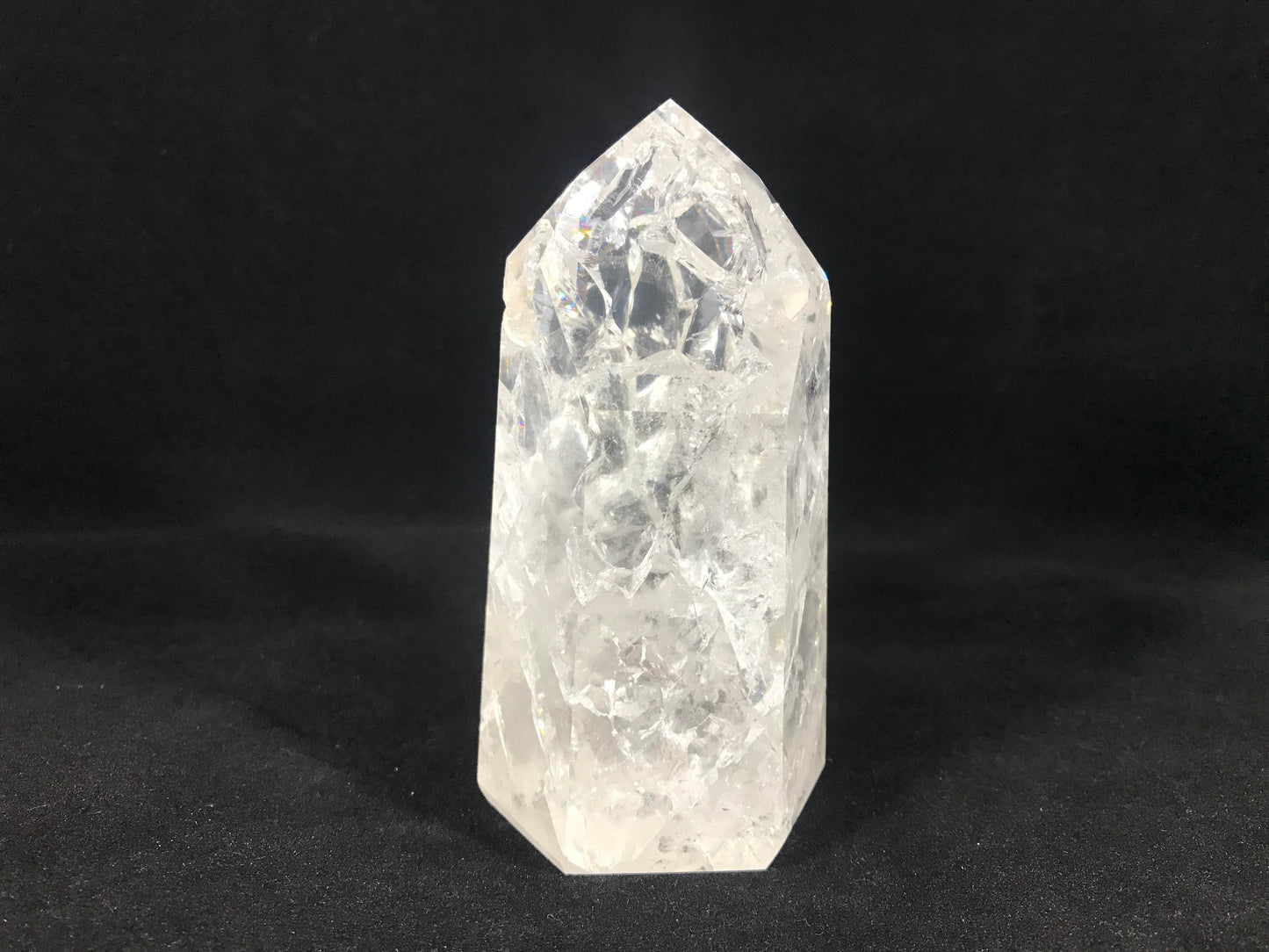 Fire & Ice Quartz Tower ~ Large ~ Brazil