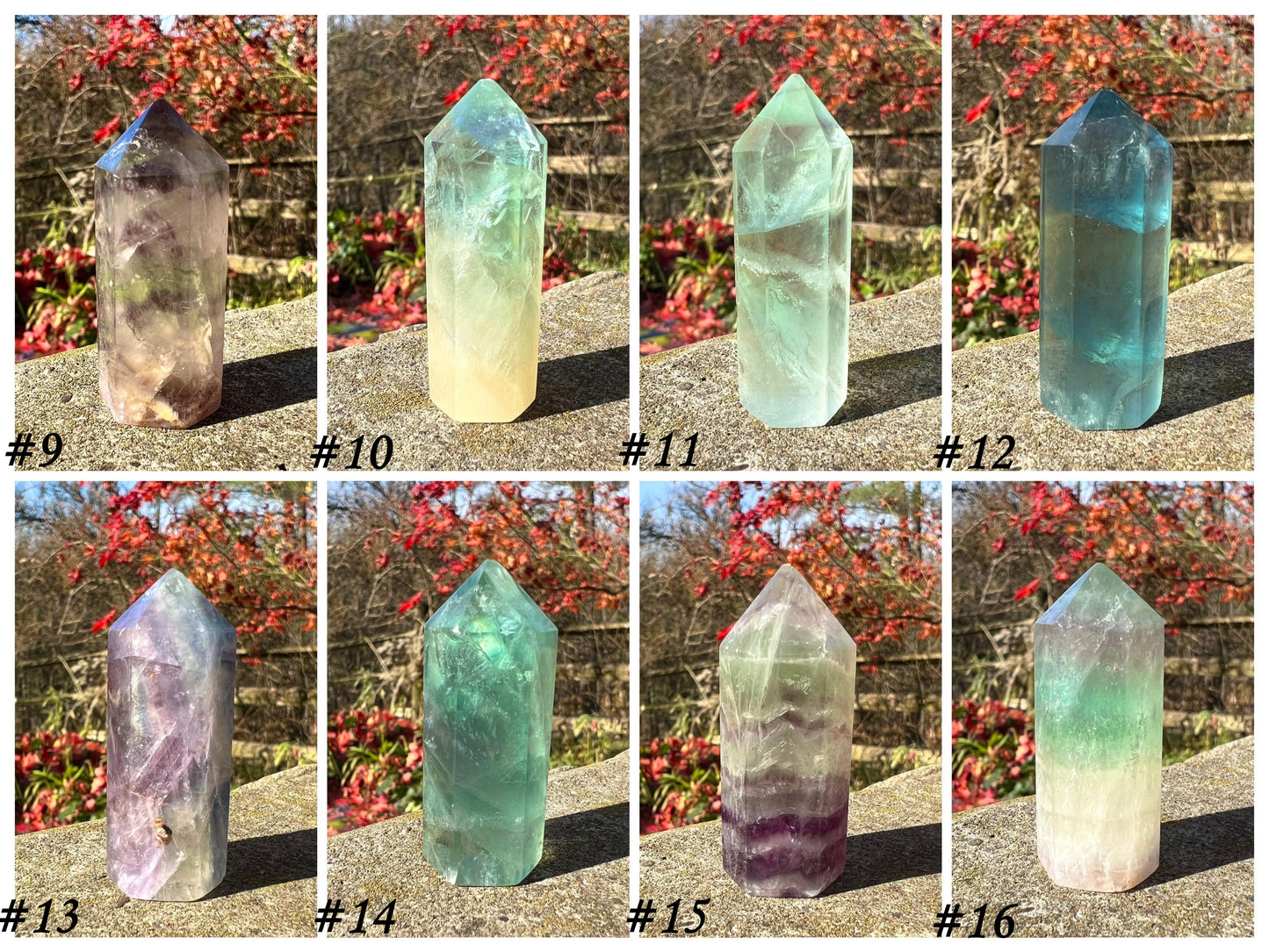 Rainbow Fluorite Towers ~ Small II