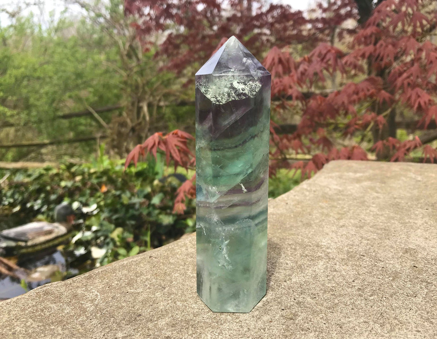 Rainbow Fluorite Tower ~ Large - Gem Realm