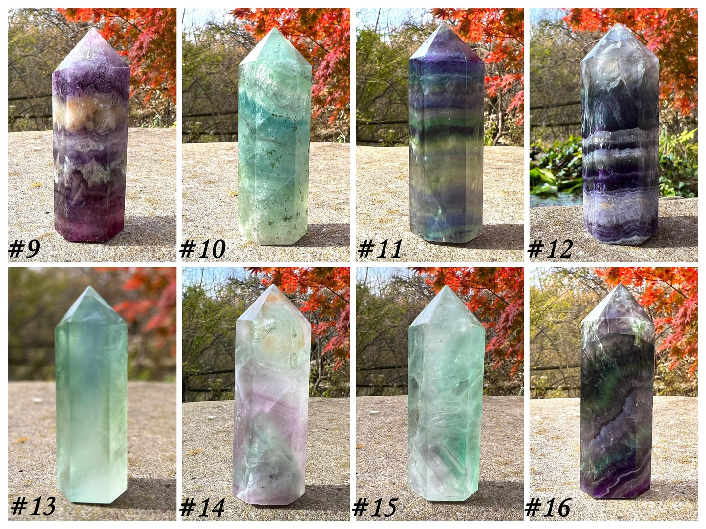 Rainbow Fluorite Towers ~ Medium - Gem Realm