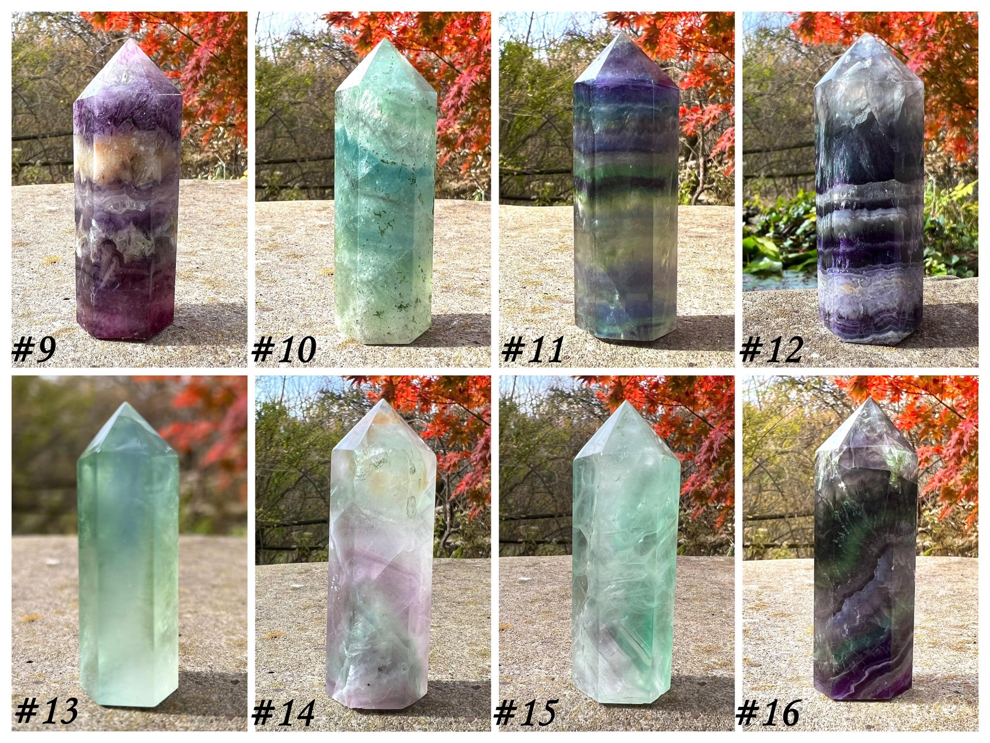 Rainbow Fluorite Towers ~ Medium - Gem Realm