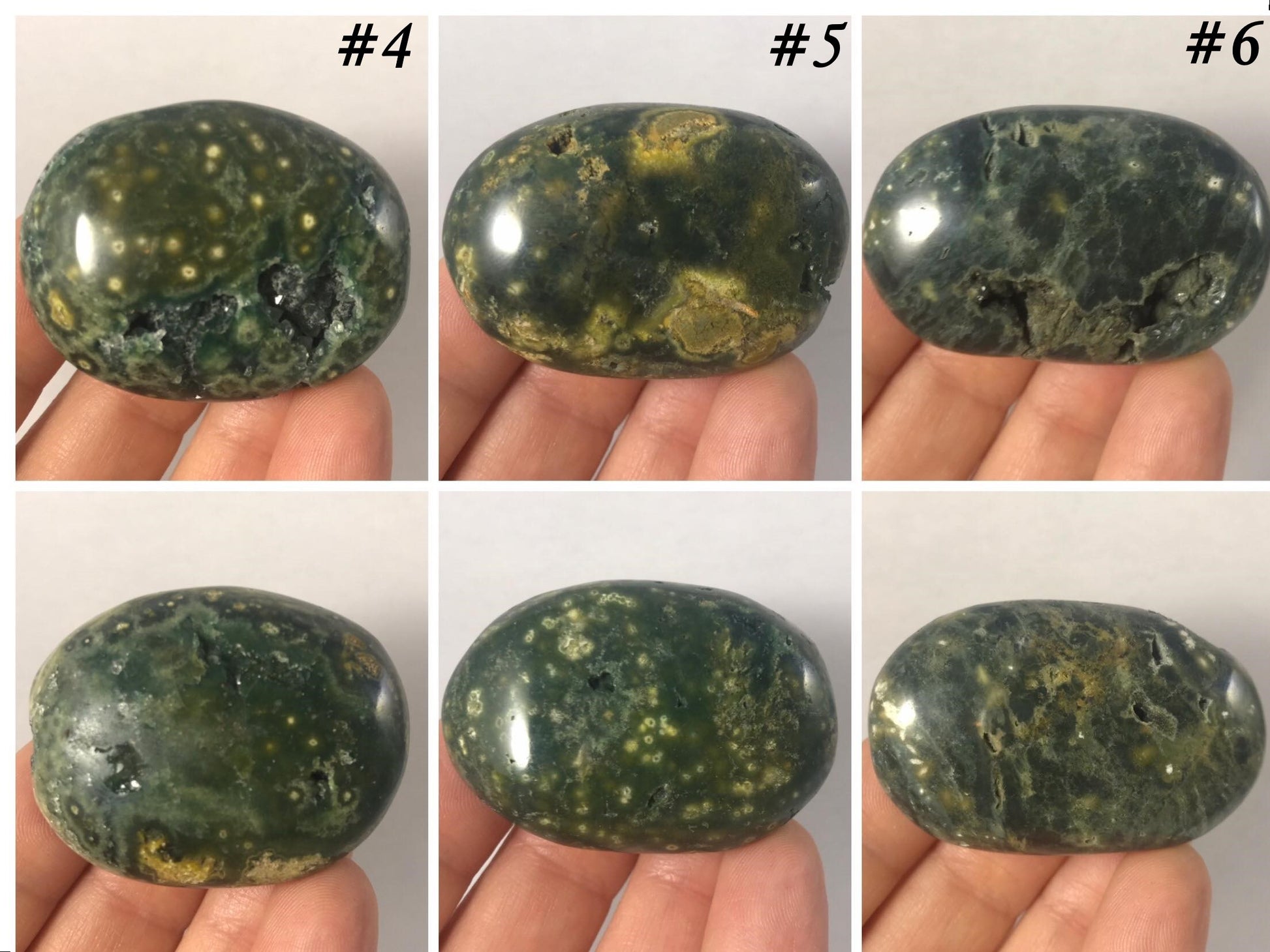 Ocean Jasper Palm Stones - Gem Realm