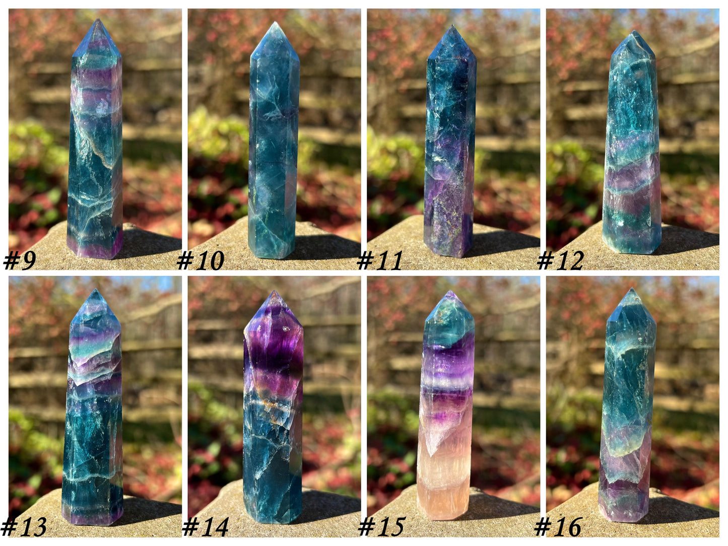 Rainbow Fluorite ~ Blue and Purple