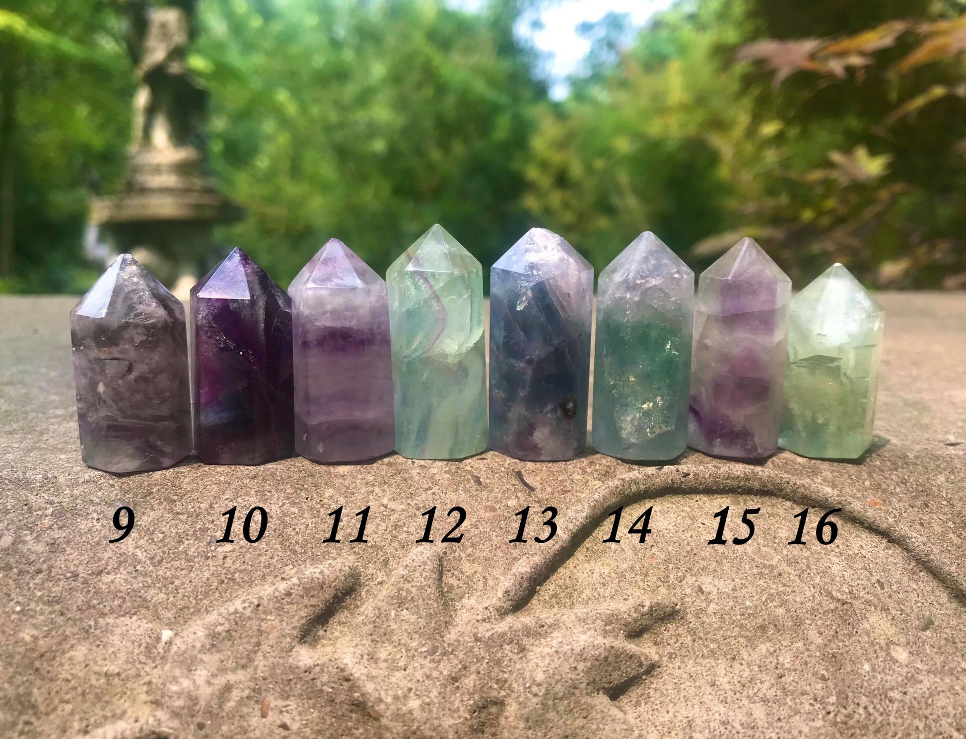 Rainbow Fluorite Towers ~ Mini - Gem Realm