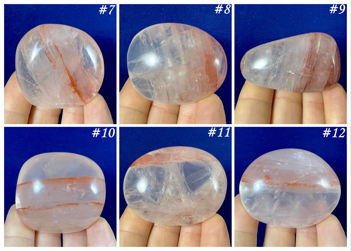 Fire Quartz ~ Palm Stones