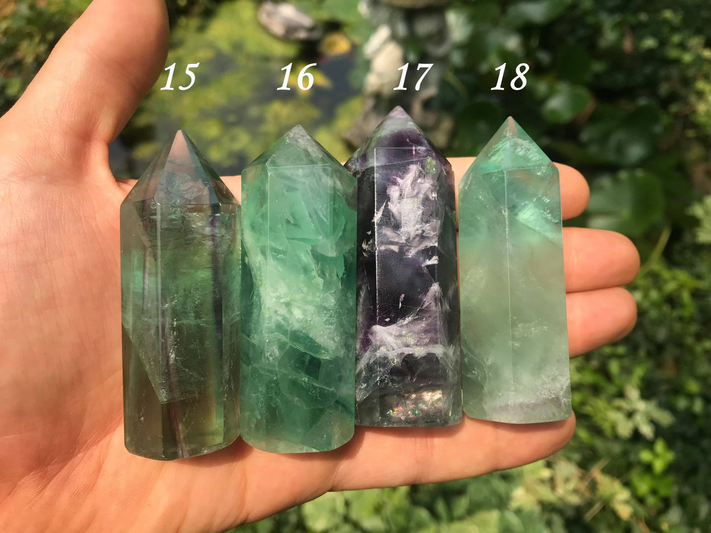 Rainbow Fluorite Towers ~ Medium