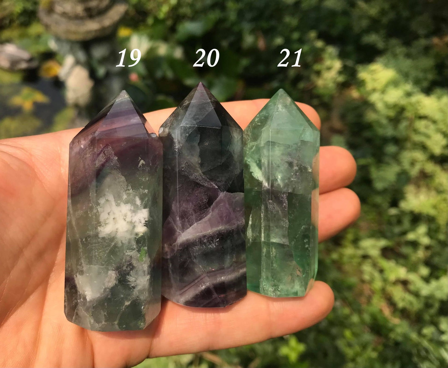 Rainbow Fluorite Towers ~ Medium