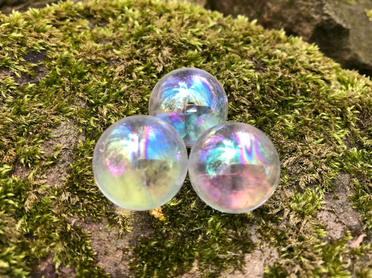 Angel Aura Quartz Spheres - Gem Realm 