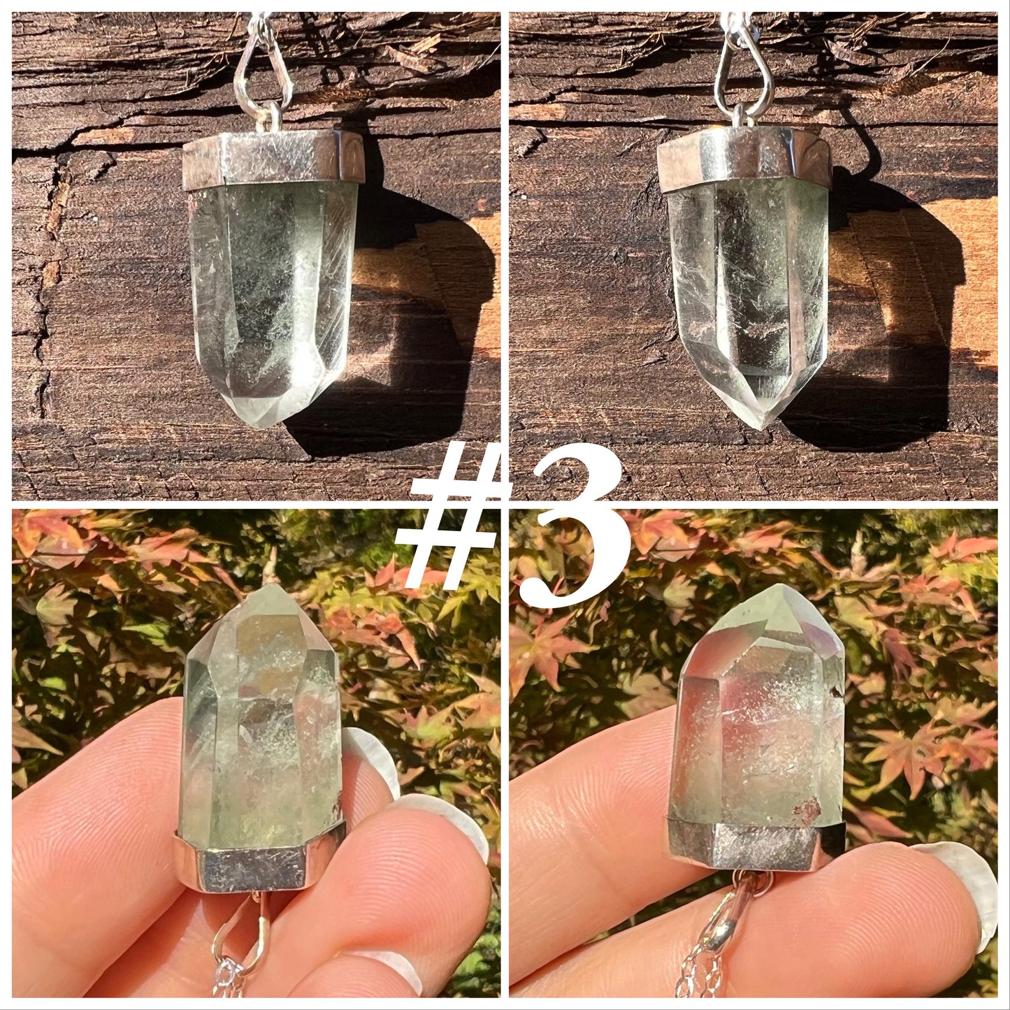 Phantom Quartz Crystal Pendant