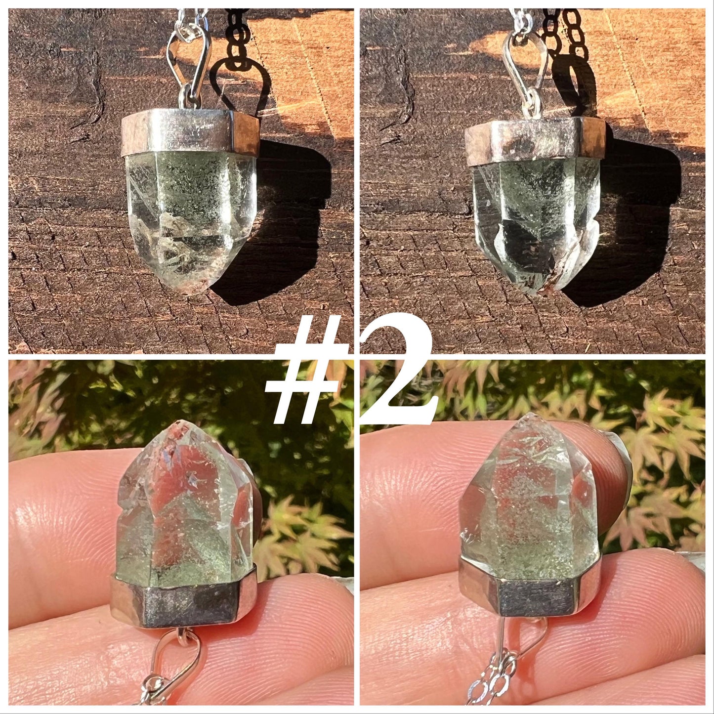 Phantom Quartz Crystal Pendant