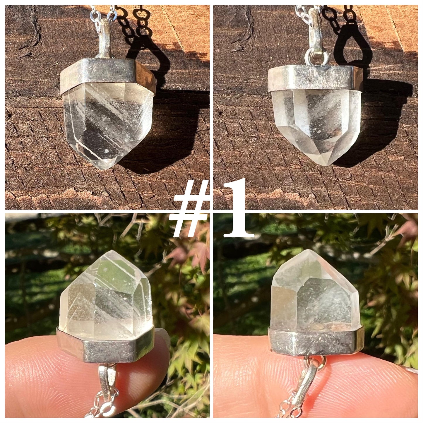 Phantom Quartz Crystal Pendant