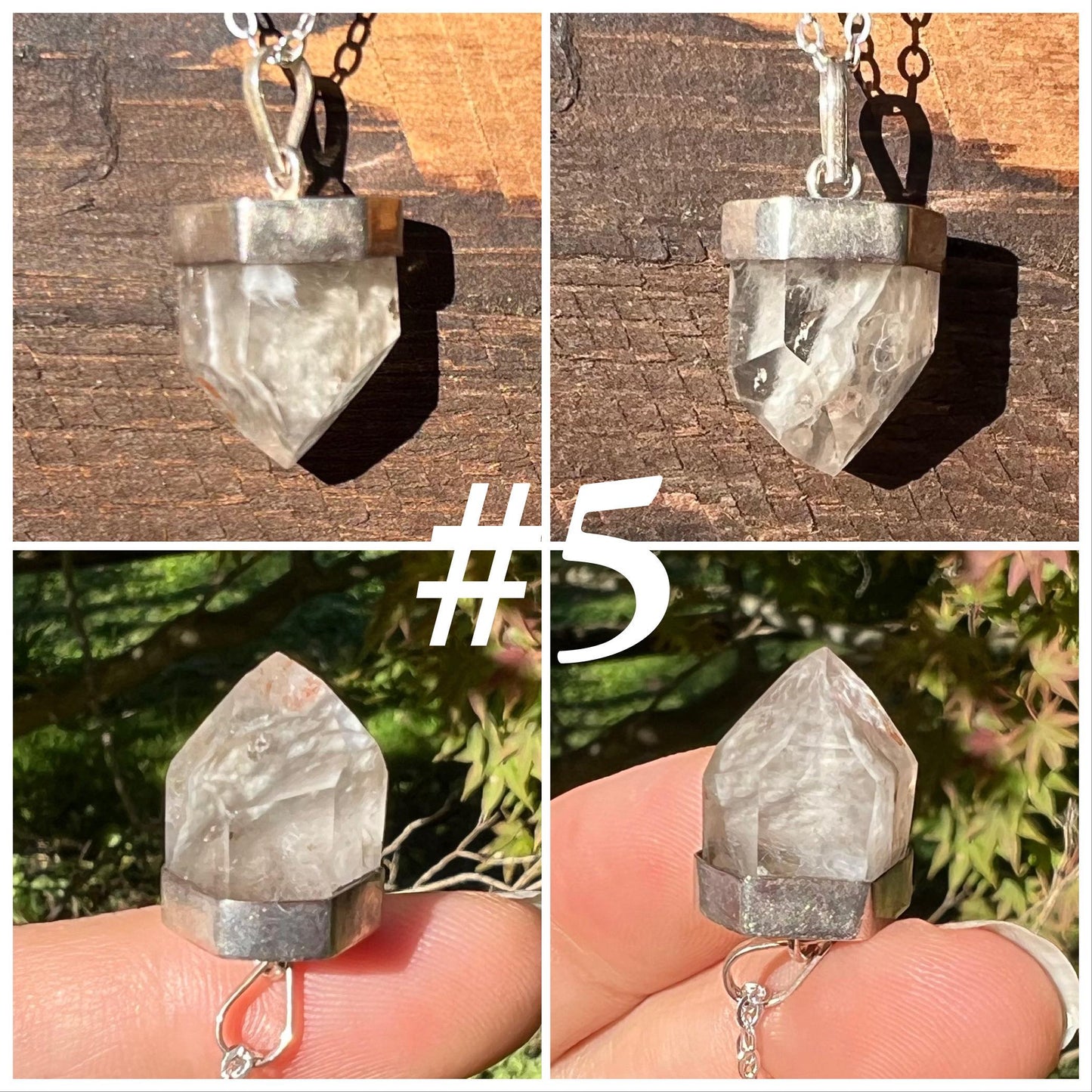 Phantom Quartz Crystal Pendant