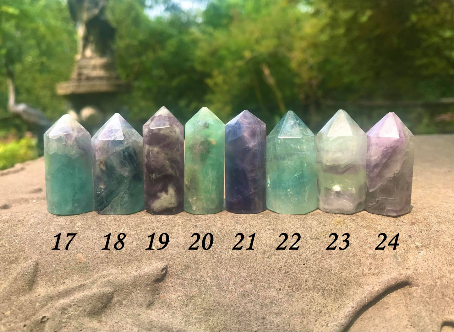 Rainbow Fluorite Towers ~ Mini - Gem Realm
