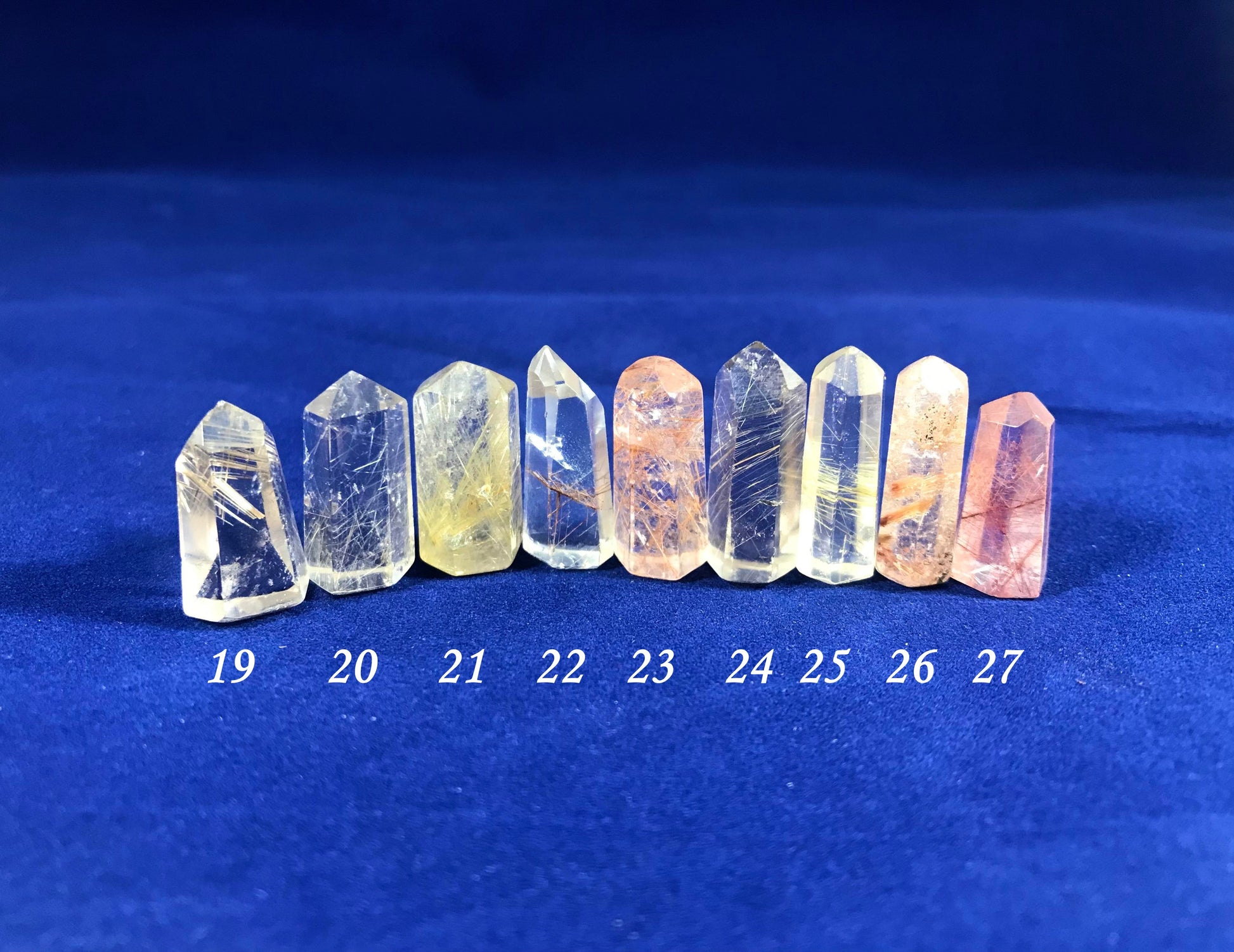 Rutilated Quartz Mini Towers - Gem Realm