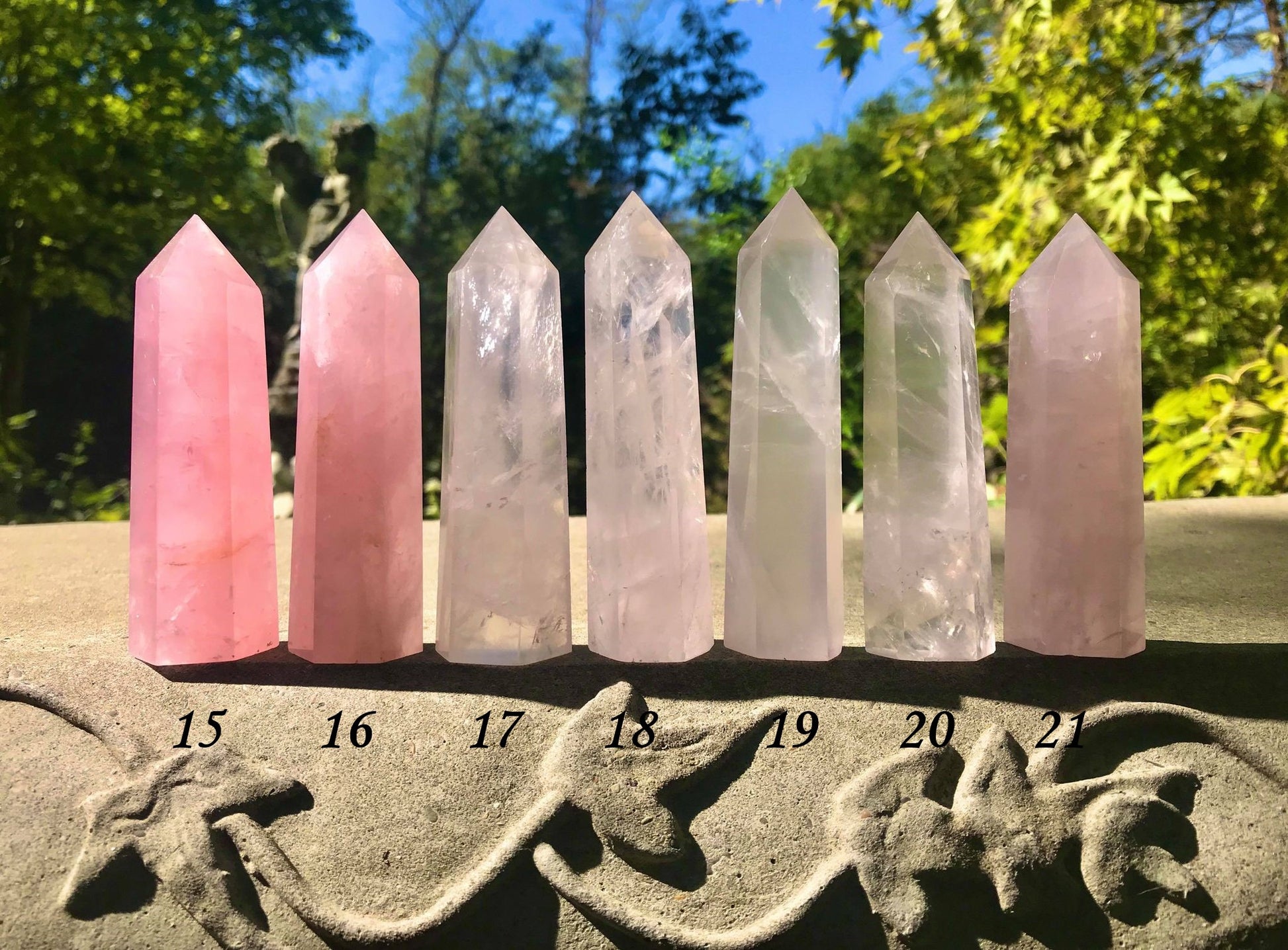 Rose Quartz Towers ~ Medium ~ Large - Gem Realm