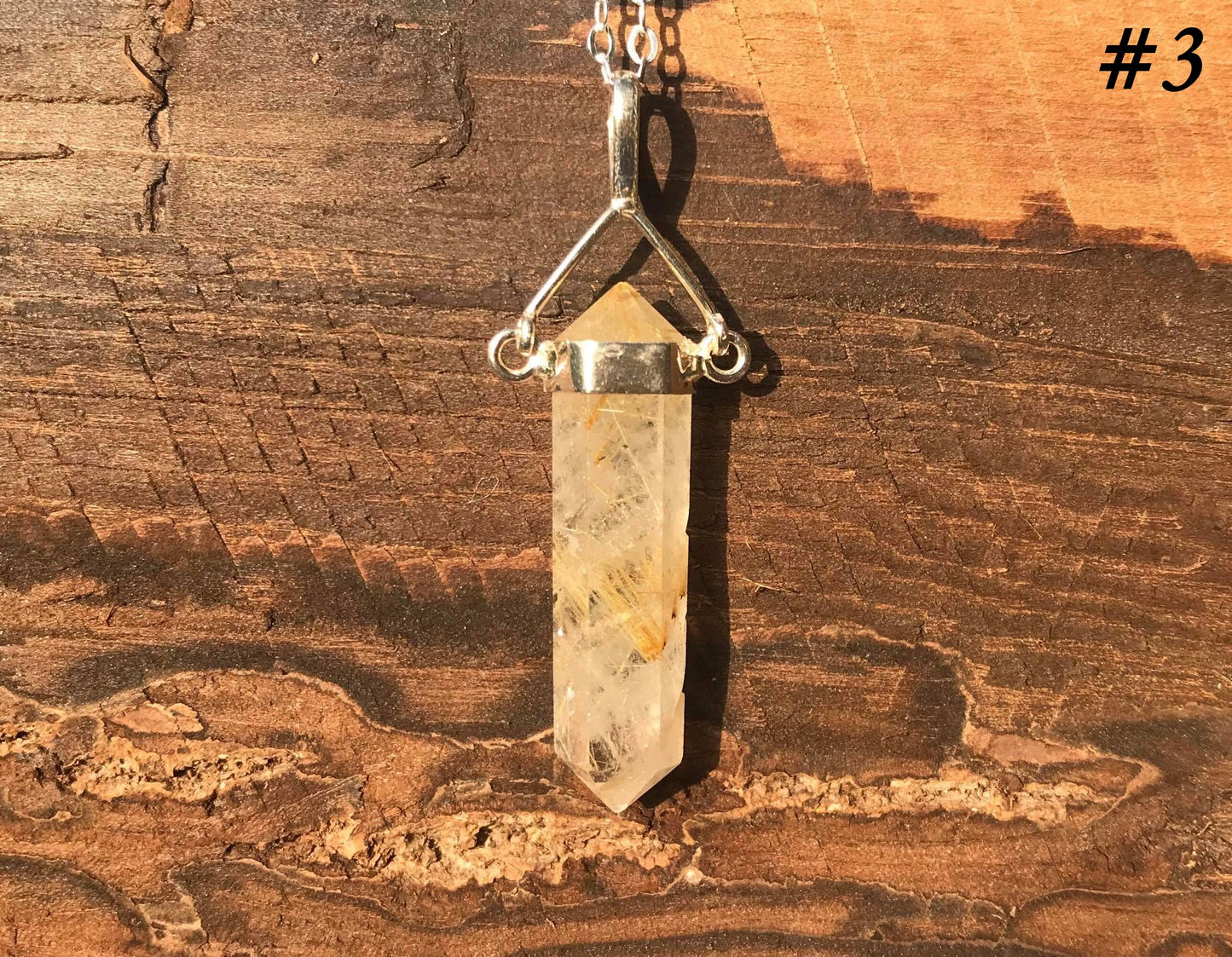 Rutilated Quartz Pendant