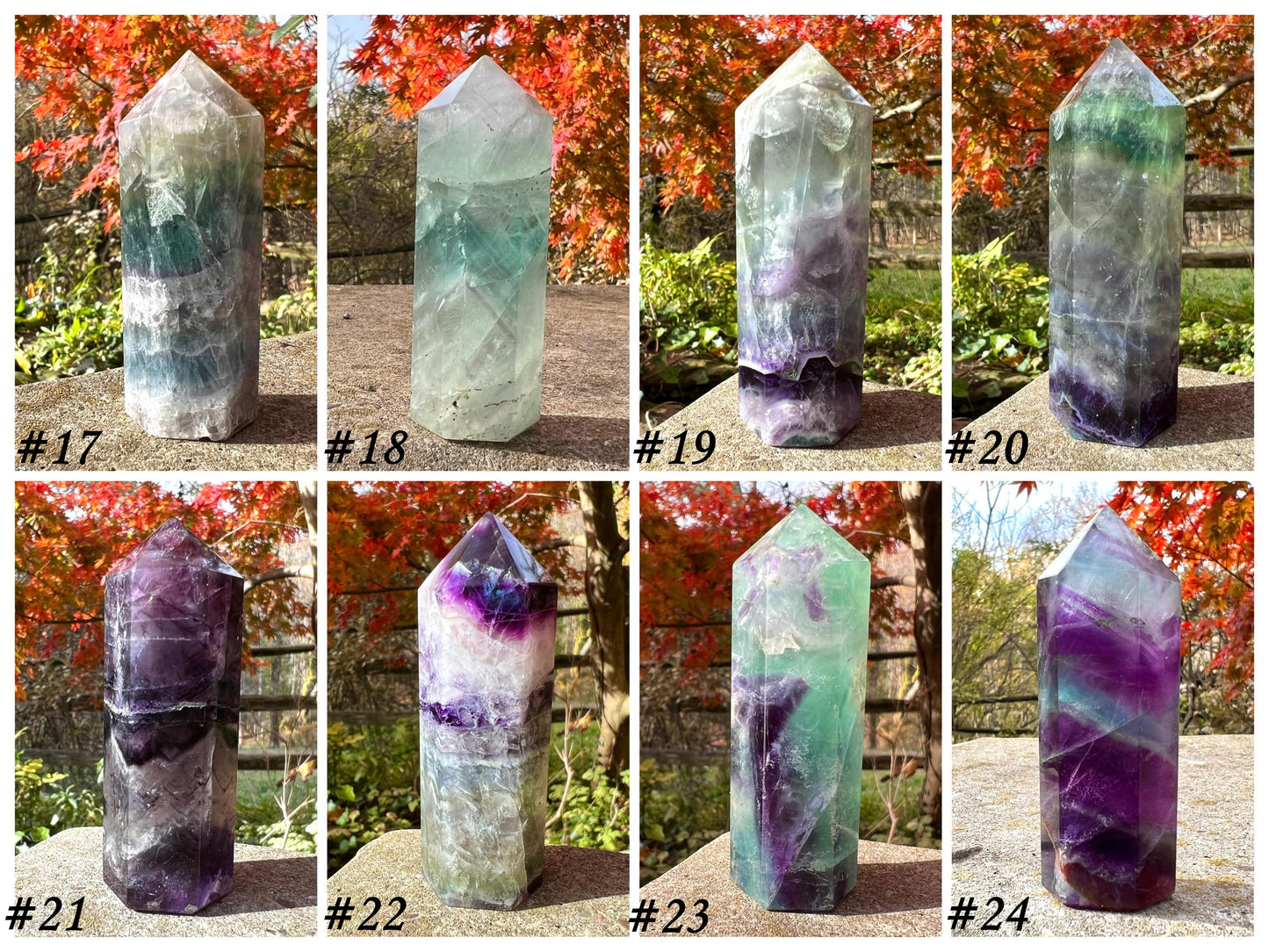 Rainbow Fluorite Towers ~ Medium - Gem Realm