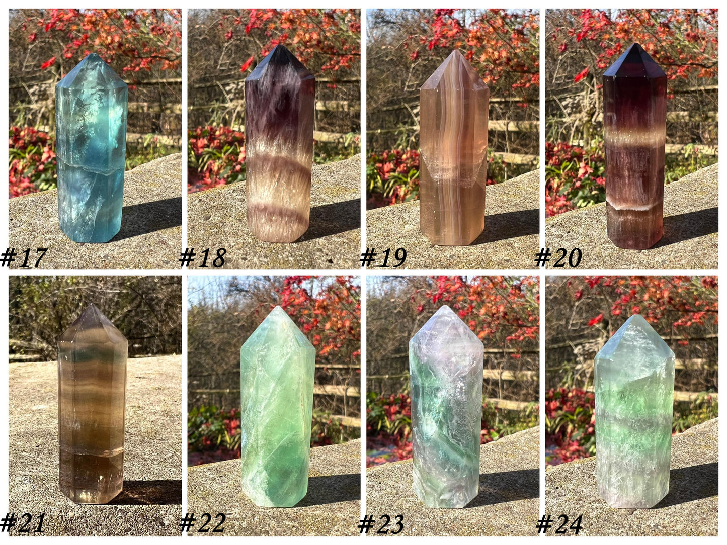 Rainbow Fluorite Towers ~ Small II