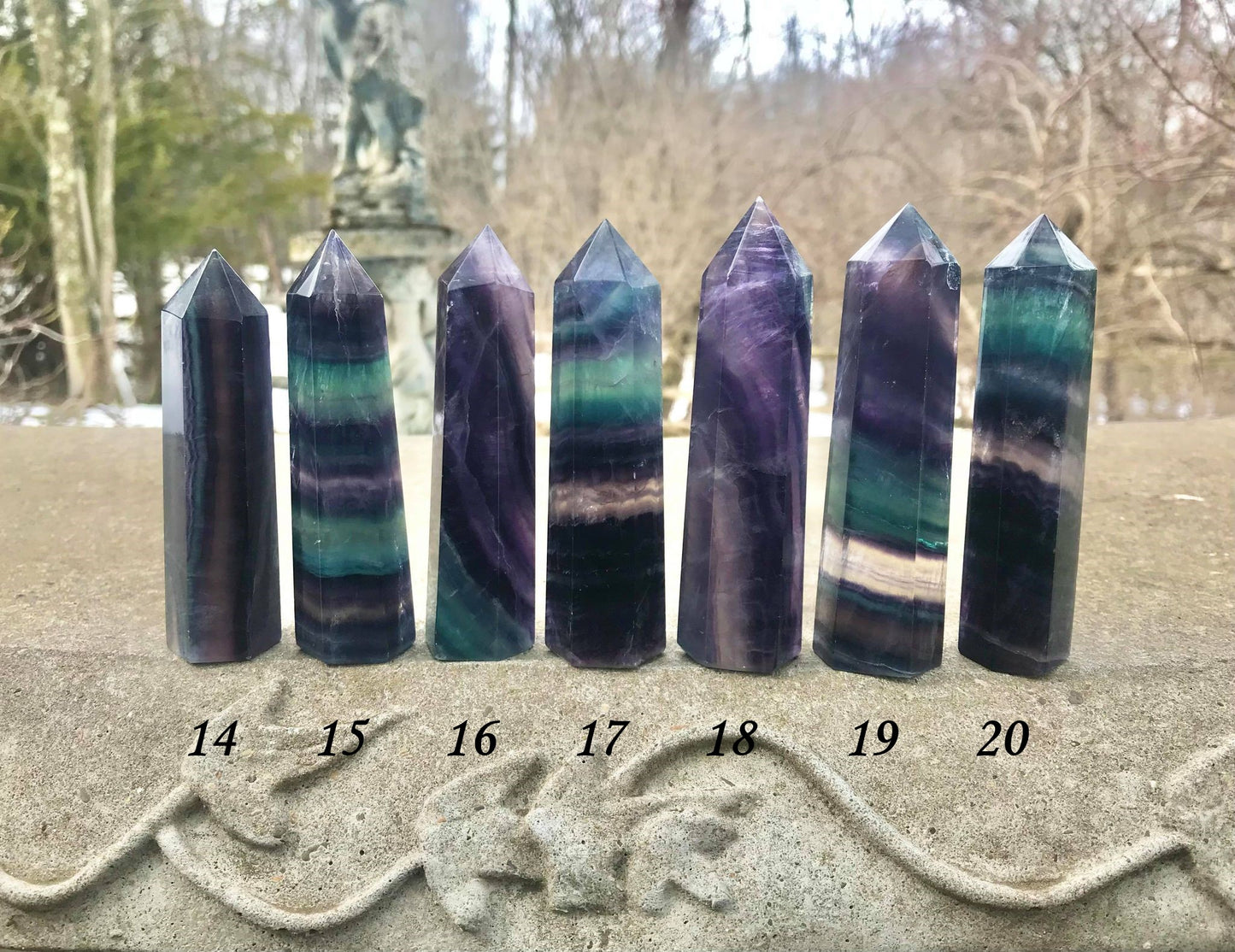 Rainbow Fluorite Towers ~ Medium ~ Large