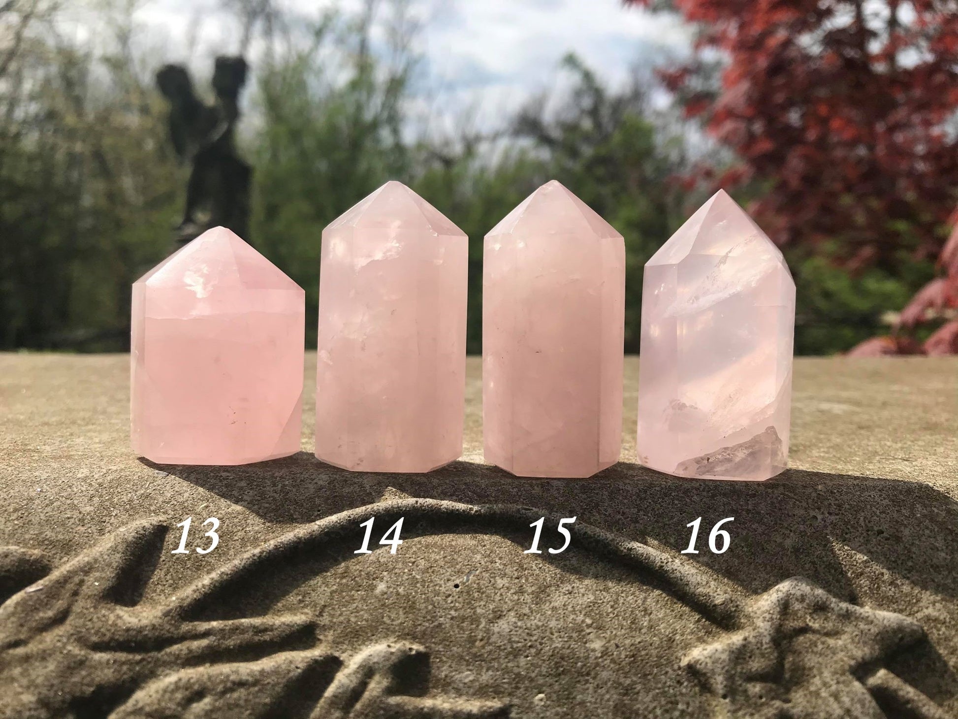 Rose Quartz Towers ~ Small ~ Medium - Gem Realm