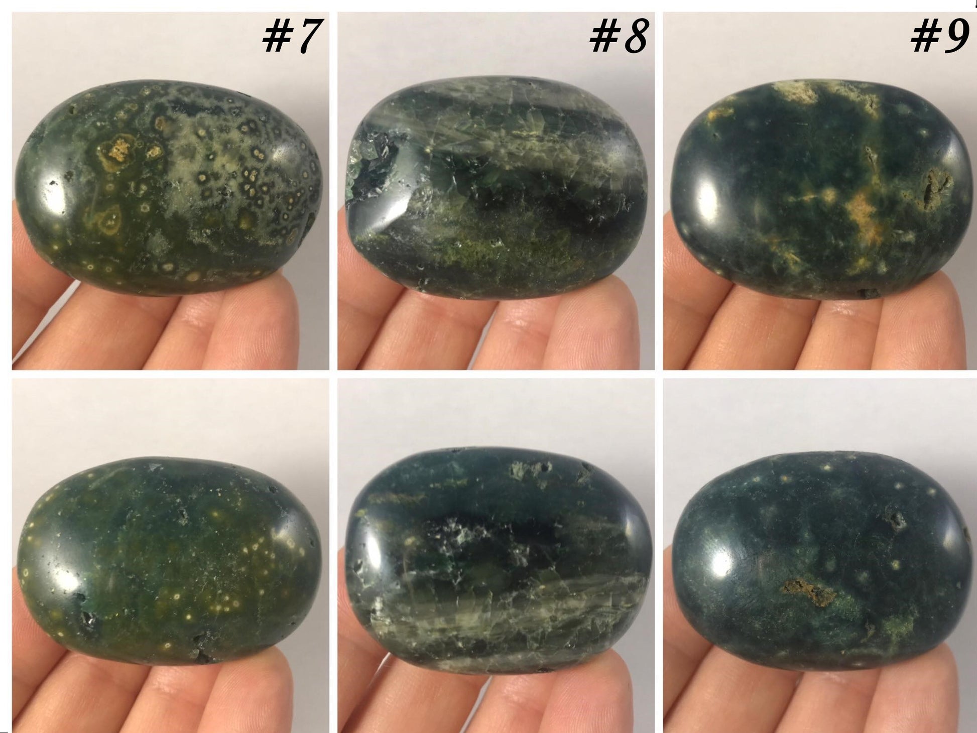 Ocean Jasper Palm Stones - Gem Realm