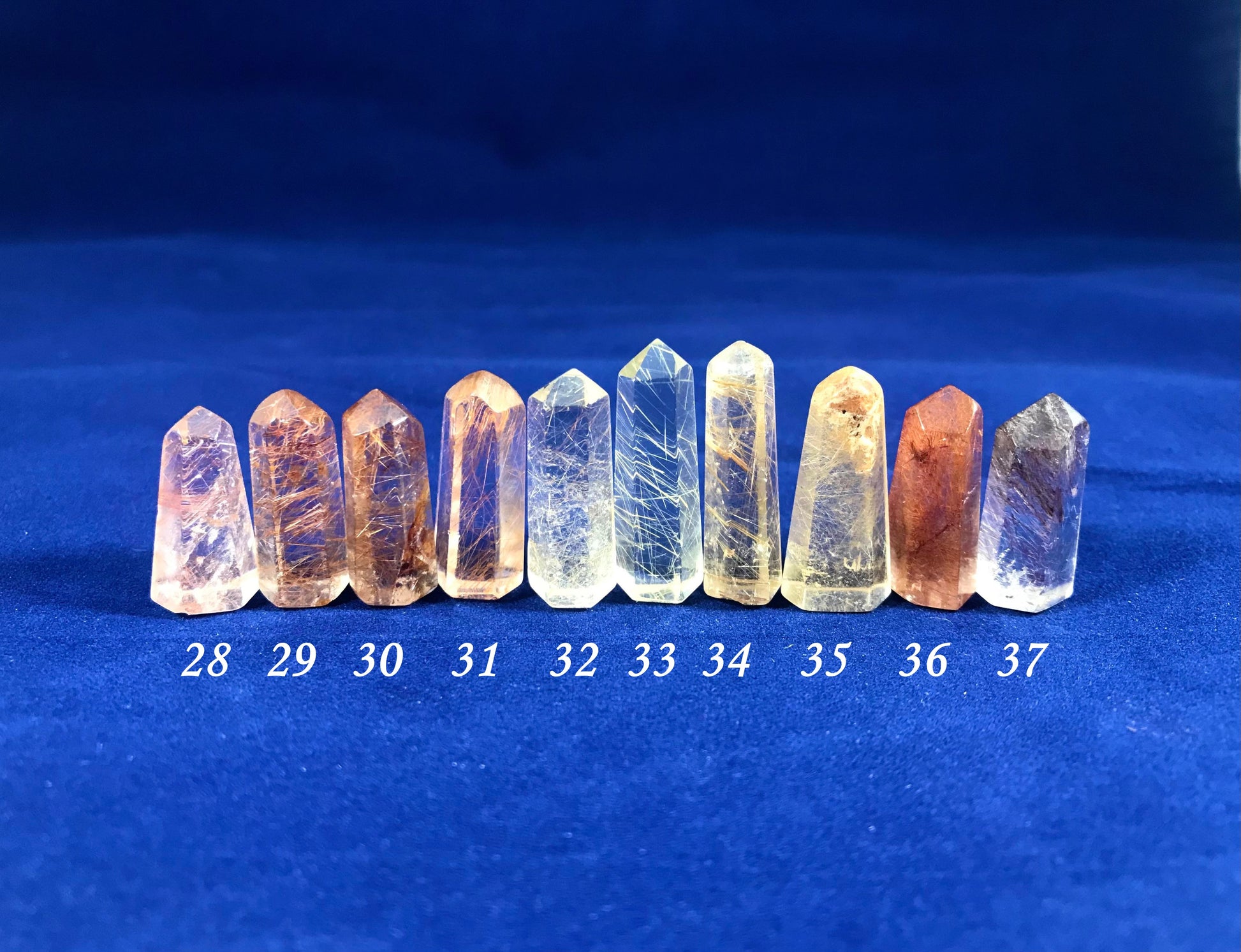Rutilated Quartz Mini Towers - Gem Realm