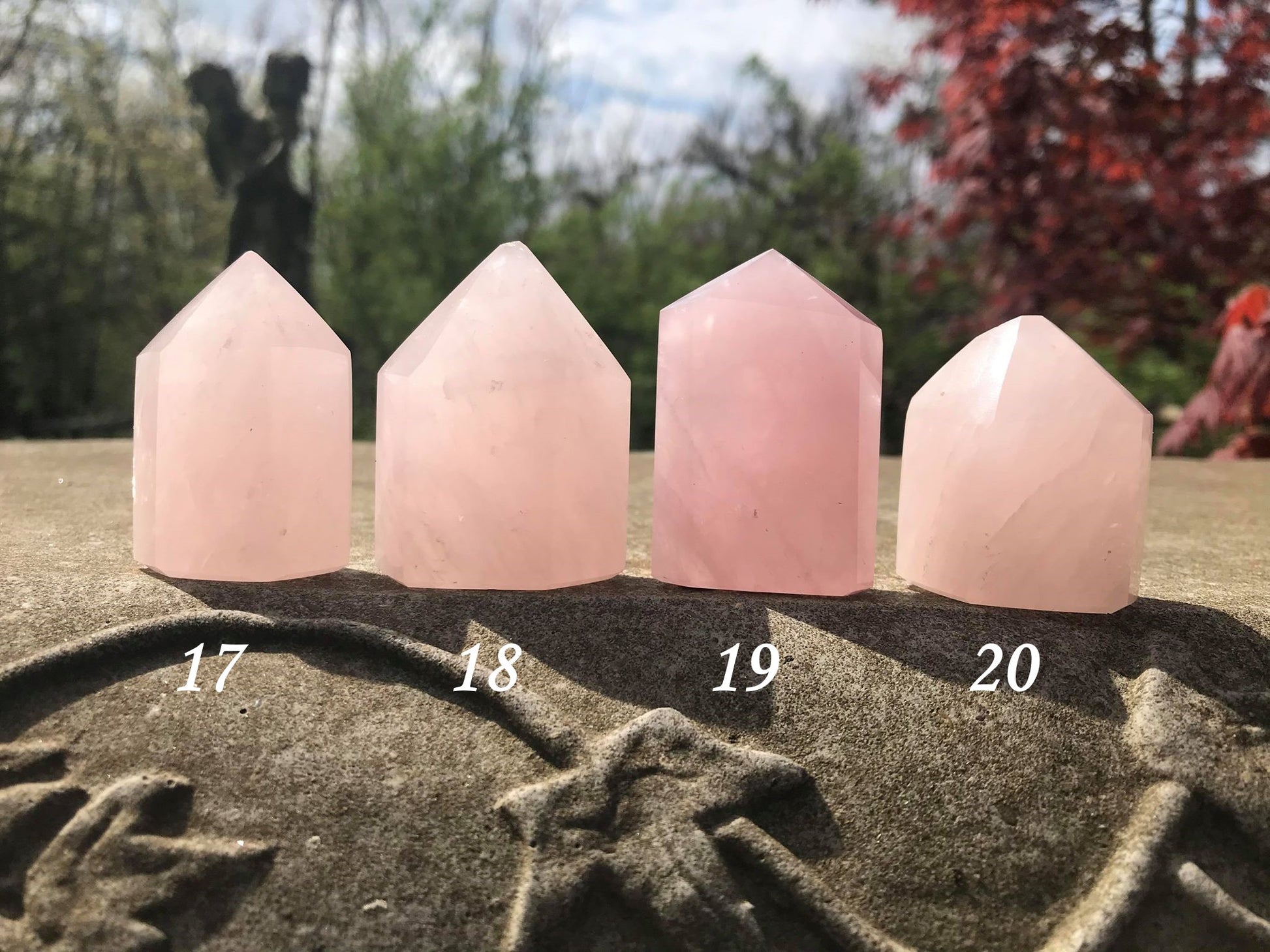 Rose Quartz Towers ~ Small ~ Medium - Gem Realm
