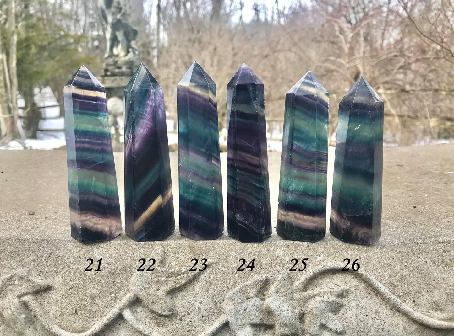 Rainbow Fluorite Towers ~ Medium ~ Large
