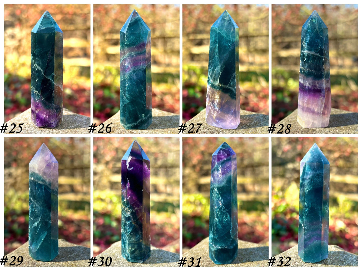 Rainbow Fluorite ~ Blue and Purple