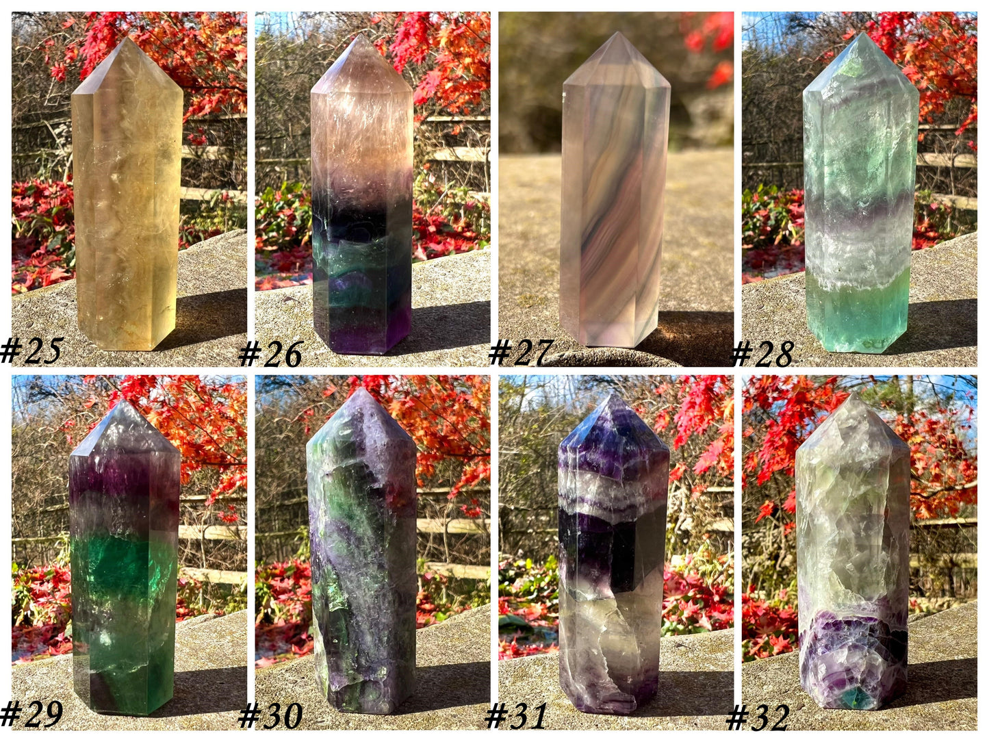 Rainbow Fluorite Towers ~ Medium II