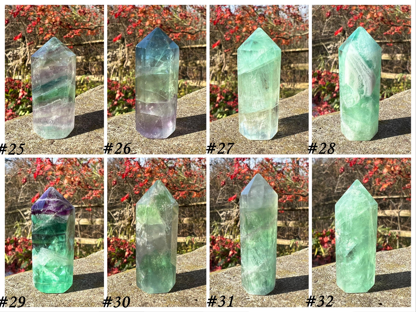 Rainbow Fluorite Towers ~ Small II